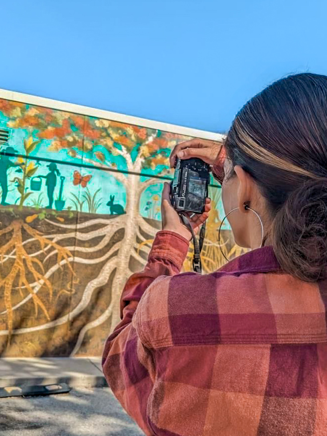 Section of the Willy Street Co-op community mural.